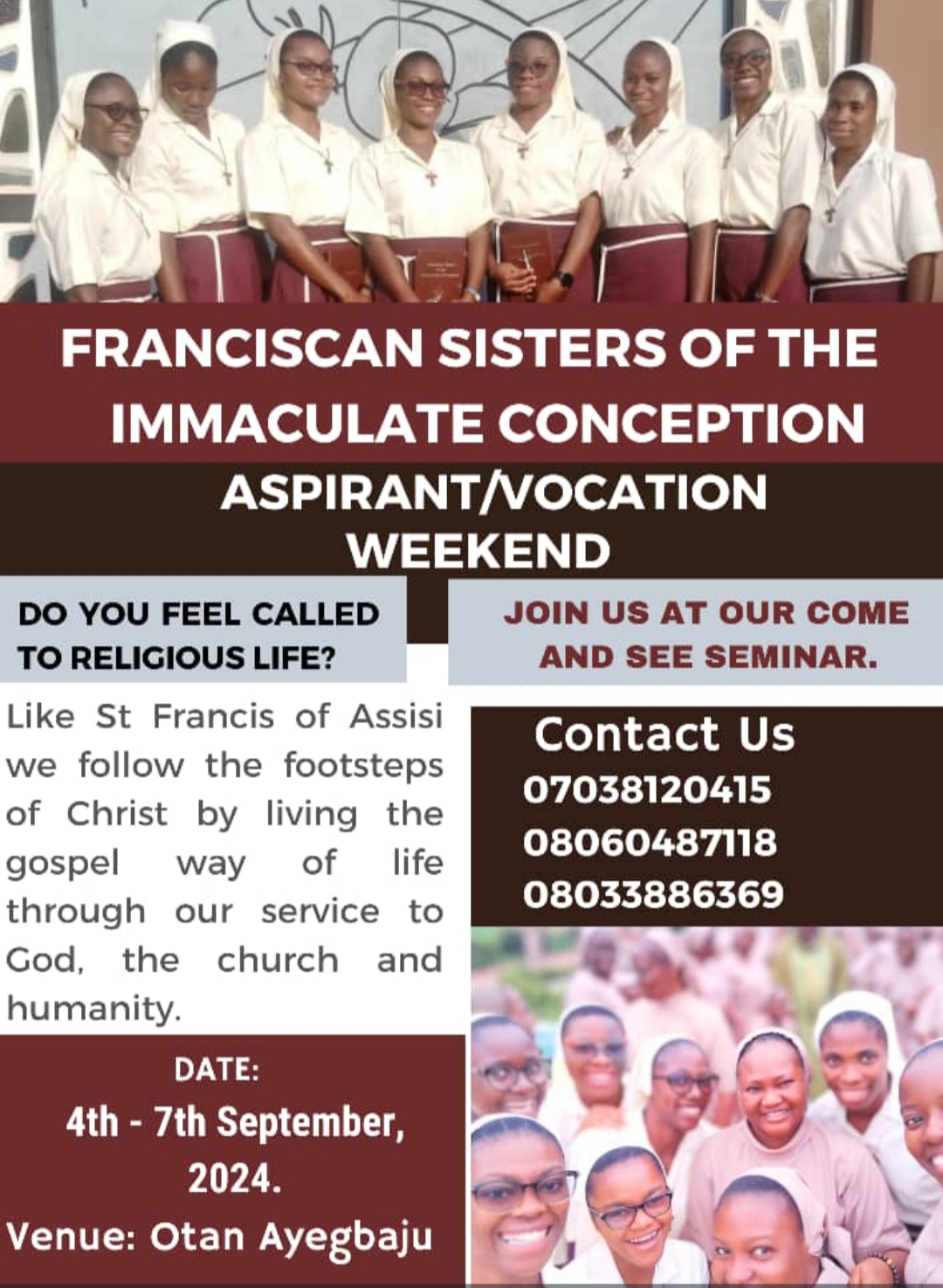 Renewal of Vows & Reception into the Novitiate